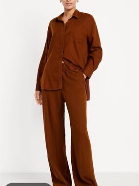 Old Navy Rust Brown Wide-Leg Pants